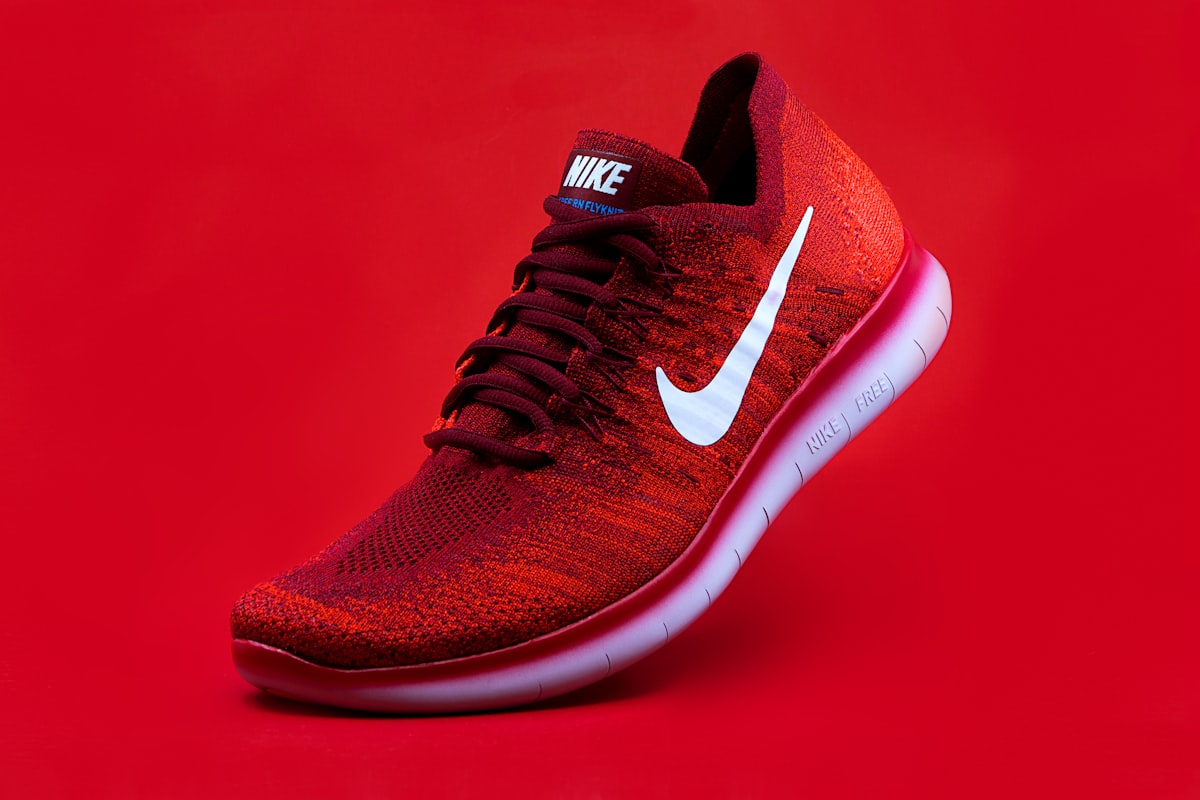 Urban red sneakers